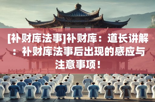 [补财库法事]补财库：道长讲解：补财库法事后出现的感应与注意事项！