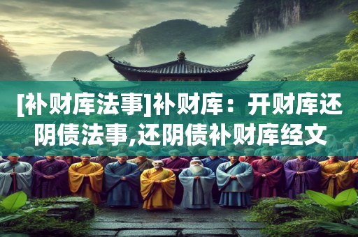 [补财库法事]补财库：开财库还阴债法事,还阴债补财库经文