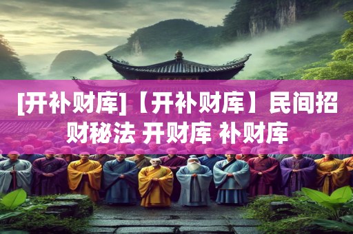 [开补财库]【开补财库】民间招财秘法 开财库 补财库