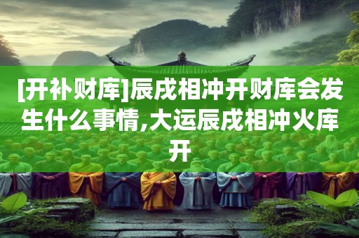 [开补财库]辰戌相冲开财库会发生什么事情,大运辰戌相冲火库开
