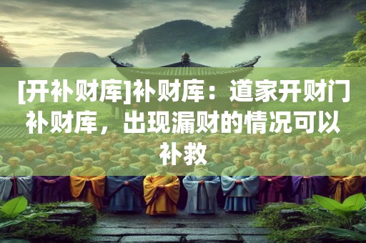 [开补财库]补财库：道家开财门补财库，出现漏财的情况可以补救