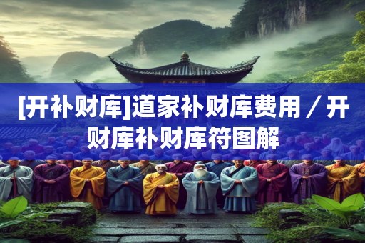 [开补财库]道家补财库费用／开财库补财库符图解
