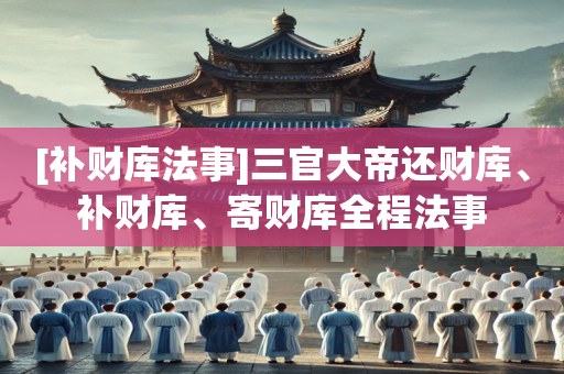 [补财库法事]三官大帝还财库、补财库、寄财库全程法事