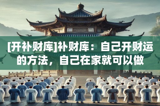 [开补财库]补财库：自己开财运的方法，自己在家就可以做