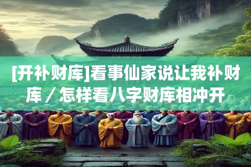 [开补财库]看事仙家说让我补财库／怎样看八字财库相冲开