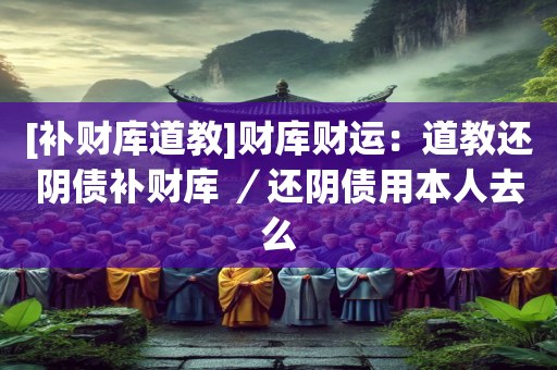[补财库道教]财库财运：道教还阴债补财库 ／还阴债用本人去么