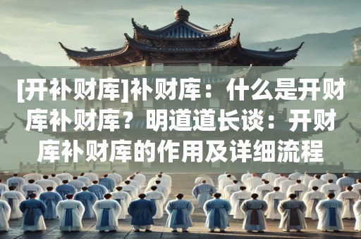 [开补财库]补财库：什么是开财库补财库？明道道长谈：开财库补财库的作用及详细流程