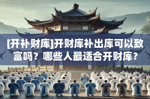 [开补财库]开财库补出库可以致富吗？哪些人最适合开财库？