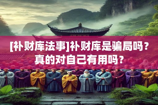 [补财库法事]补财库是骗局吗？真的对自己有用吗？