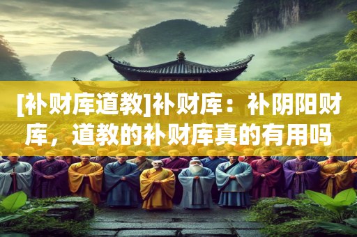 [补财库道教]补财库：补阴阳财库，道教的补财库真的有用吗