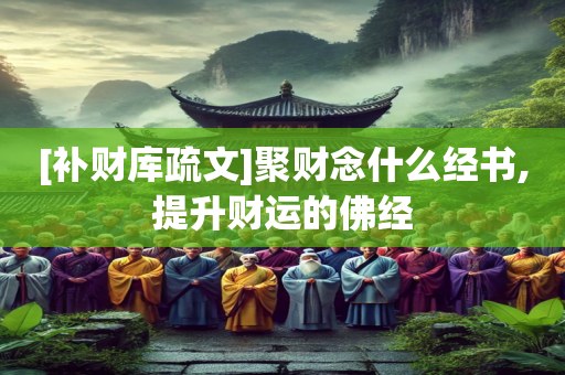 [补财库疏文]聚财念什么经书,提升财运的佛经