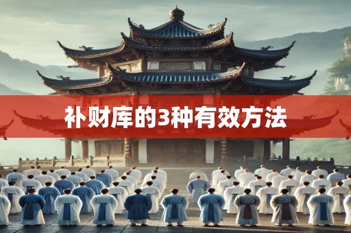 补财库的3种有效方法