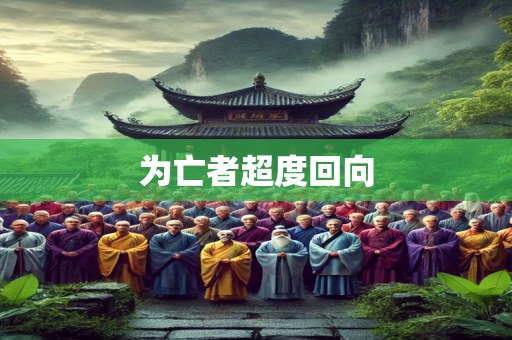 为亡者超度回向
