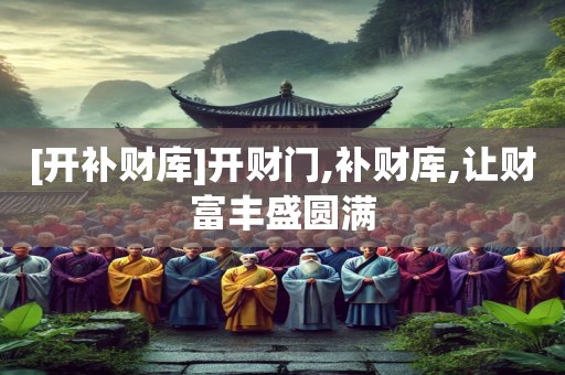 [开补财库]开财门,补财库,让财富丰盛圆满
