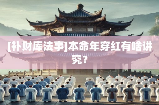 [补财库法事]本命年穿红有啥讲究？