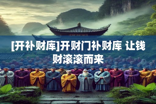 [开补财库]开财门补财库 让钱财滚滚而来