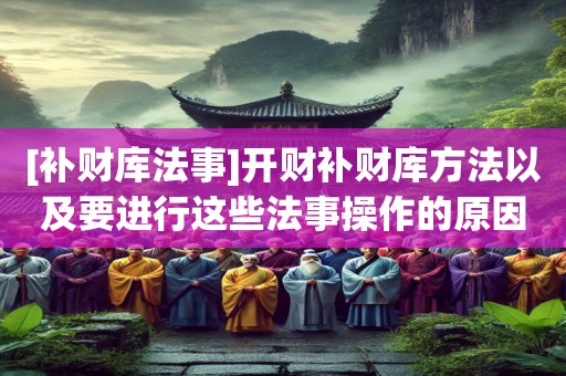 [补财库法事]开财补财库方法以及要进行这些法事操作的原因