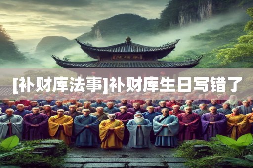 [补财库法事]补财库生日写错了