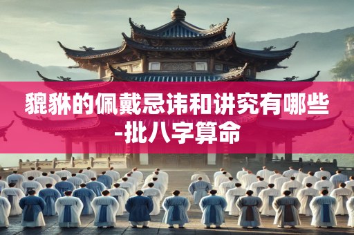 貔貅的佩戴忌讳和讲究有哪些-批八字算命