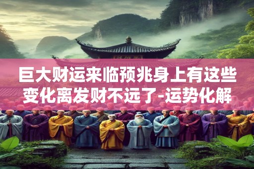 巨大财运来临预兆身上有这些变化离发财不远了-运势化解