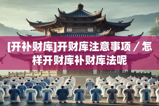 [开补财库]开财库注意事项／怎样开财库补财库法呢