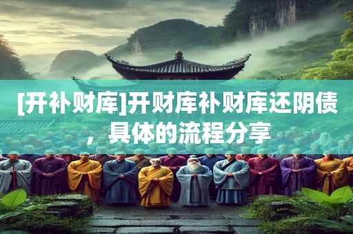 [开补财库]开财库补财库还阴债，具体的流程分享