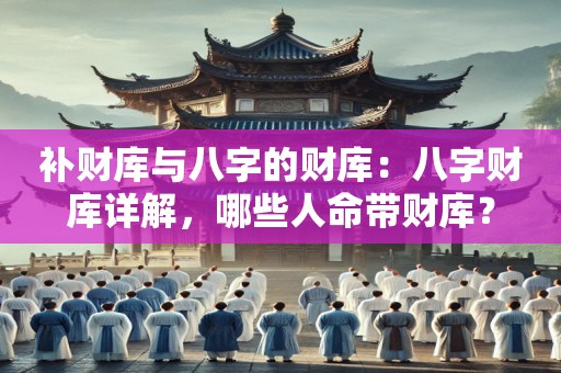 补财库与八字的财库：八字财库详解，哪些人命带财库？