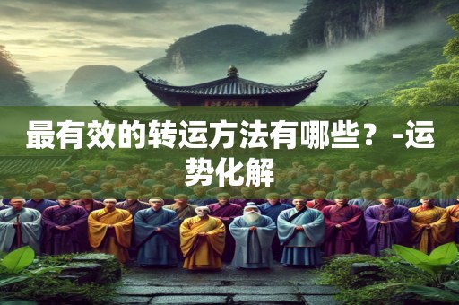 最有效的转运方法有哪些？-运势化解