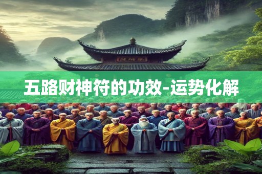 五路财神符的功效-运势化解