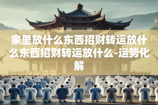 家里放什么东西招财转运放什么东西招财转运放什么-运势化解
