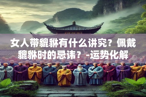 女人带貔貅有什么讲究？佩戴貔貅时的忌讳？-运势化解