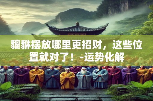 貔貅摆放哪里更招财，这些位置就对了！-运势化解
