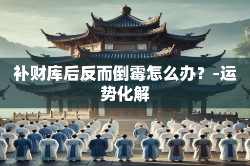 补财库后反而倒霉怎么办？-运势化解