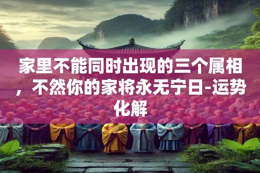 家里不能同时出现的三个属相，不然你的家将永无宁日-运势化解