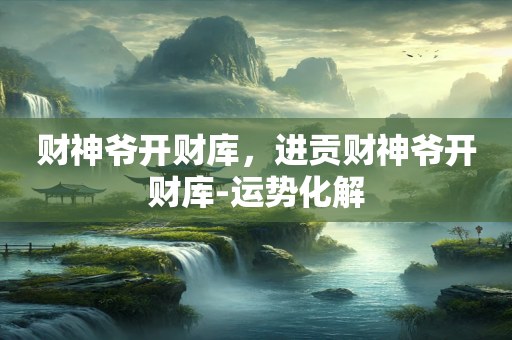 财神爷开财库，进贡财神爷开财库-运势化解