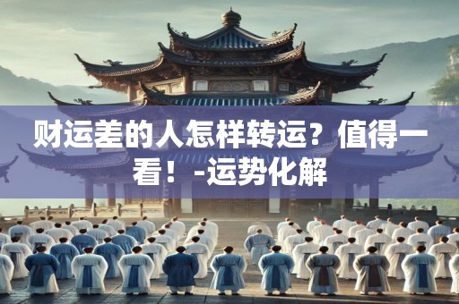 财运差的人怎样转运？值得一看！-运势化解