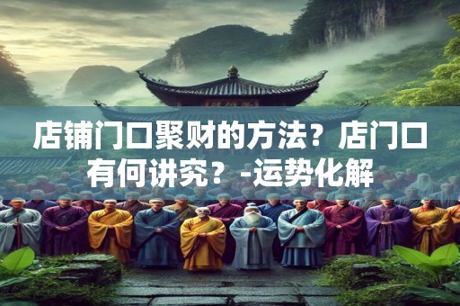 店铺门口聚财的方法？店门口有何讲究？-运势化解