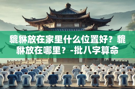 貔貅放在家里什么位置好？貔貅放在哪里？-批八字算命