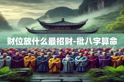 财位放什么最招财-批八字算命