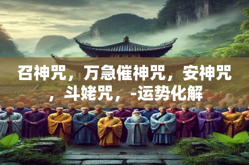 召神咒，万急催神咒，安神咒，斗姥咒，-运势化解