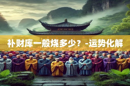 补财库一般烧多少？-运势化解