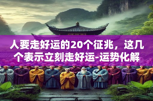 人要走好运的20个征兆，这几个表示立刻走好运-运势化解