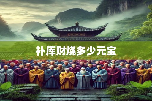 补库财烧多少元宝