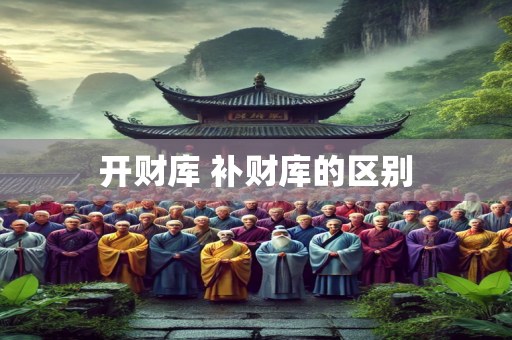 开财库 补财库的区别