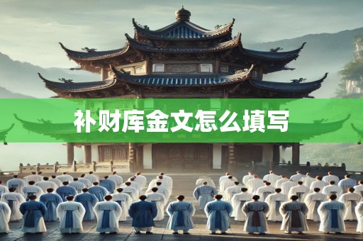 补财库金文怎么填写